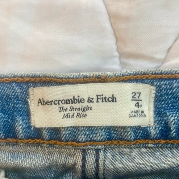 Abercrombie Mid Rise 90s Straight Jean Medium - Picture 3 of 3
